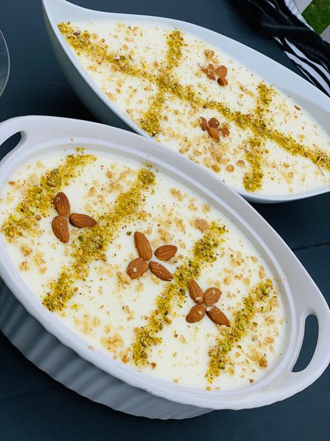 Custard Decoration Ideas, Cooking Presentation, Afghanistan Food, Afghan Food, Afghan Food Recipes, American Foods, Catering Ideas Food, Easy Food Art, Sweet Recipes Desserts