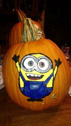 Painted pumpkin minion bob Minion Painting, Minion Pumpkin, Easy Halloween Costumes For Women, Minions Bob, Painting Pumpkins, Painted Pumpkin, Pumpkin Painting, Easy Halloween Costumes, Painted Pumpkins