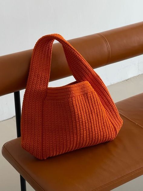 Knitted Bag, Ideas Crochet, Crochet Bag, Free Crochet, Crochet Projects, Crochet Pattern, Crochet Patterns, Yarn, Purse