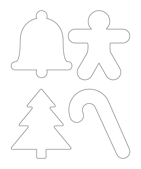 Printable Christmas Basic Shapes Templates Templates For Christmas Decorations, Christmas Crafts Patterns Free Printable, Christmas Crafts Templates, Ornaments Templates Free Printable, Printable Christmas Patterns, Free Christmas Applique Templates, Christmas Cutouts Printable, Snowflakes Template, Templates For Clay Free Printable