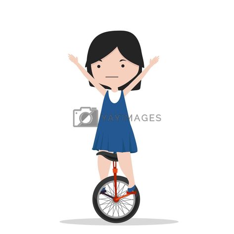 small girl riding a unicycle #Ad , #small, #girl, #riding, #unicycle Small Girl, Unicycle, Yay Images, Free Stock Photos, Vector Illustration, Royalty, Royalty Free, Stock Images, Design Inspiration