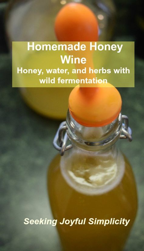 Making Honey Wine - Honey, Water, and Wild Fermentation Homemade Wine Recipes, Making Honey, Mead Wine, Mead Recipe, Homemade Alcohol, Honey Wine, Homemade Liquor, Honey Water, Homemade Wine