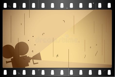 Film Strip stock illustration Hollywood Clipart, Cool Powerpoint Backgrounds, Film Projection, Cinema Aesthetic, Home Cinema Room, Film Background, Stock Background, Presentation Backgrounds, Film Reels