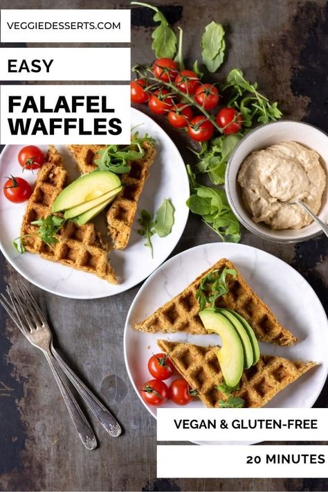 Falafel Waffles, Dinner Waffles, Falafel Waffle, Vegan Waffles, Waffle Maker Recipes, Waffles Recipe, Waffle Recipe, Falafels, Fast Healthy Meals