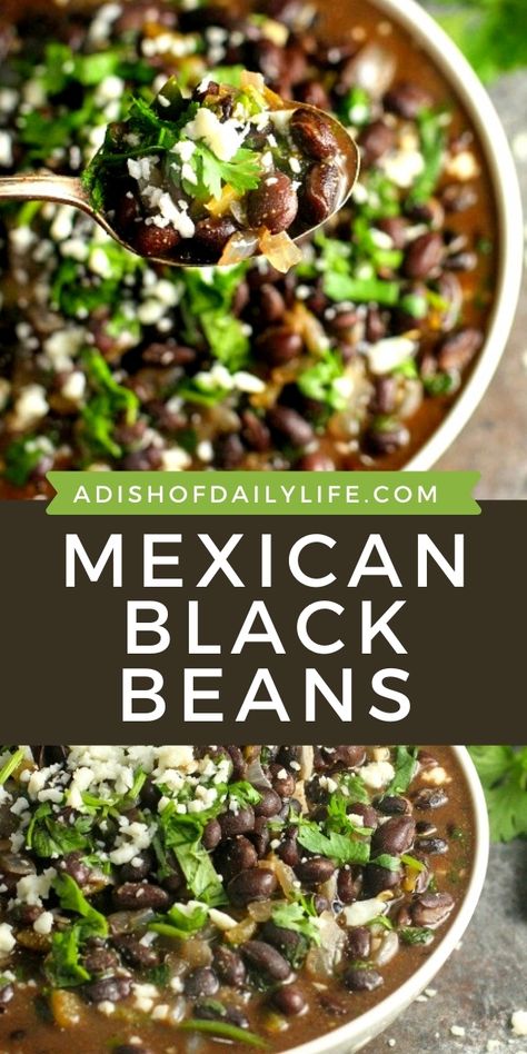 Black Bean Recipes Easy, Mexican Black Beans, Healthy Recipes Easy, Baked Chicken Fajitas, Mexican Night, Black Beans And Rice, Black Bean Recipes, Weeknight Dinner Recipe, Canned Black Beans