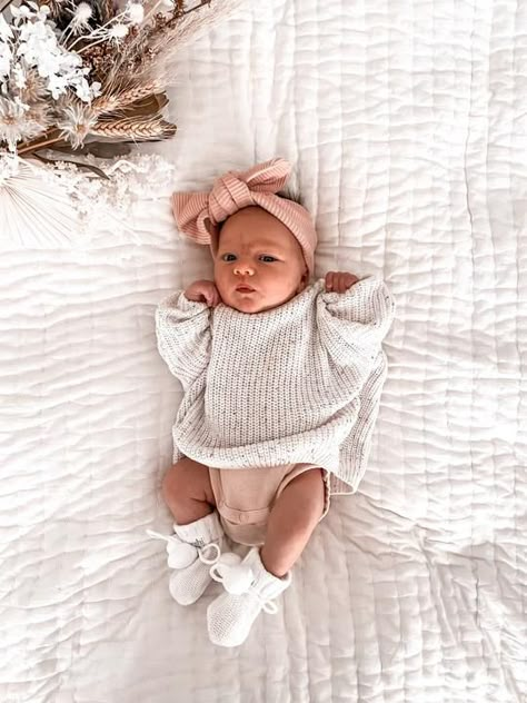 Newborn May Outfits, May Newborn Outfit, New Born Outfits Baby Girl, Newborn Style Girl, Newborn Girl Summer Outfits, 3 Month Old Outfits, Newborn Sweater Outfit, Newborn Spring Outfits, 0 3 Months Baby Clothes Girl