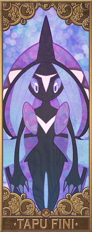 The Psychic/Fairy Alolan guardian. Have you read their descriptions? Kinda scary! "There is a legend which says that long ago Tapu Lele once brought an end to war between the islands of Alola by sc... Pokemon Tapu Fini, Pokemon Tapu Lele, Tapu Fini, Tapu Lele, Sun Pokemon, Tapu Koko, Pokemon Moon, Pokemon Alola, Gameboy Color