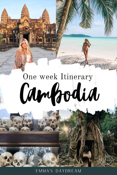 1 Week in Cambodia - the perfect itinerary — Emma's Daydream Cambodia Travel Itinerary, Cambodia Travel Guide, Asia Trip, South East Asia, Asia Travel Outfit, Cambodia Itinerary, Cambodia Beaches, Cambodia Travel, Northern Thailand