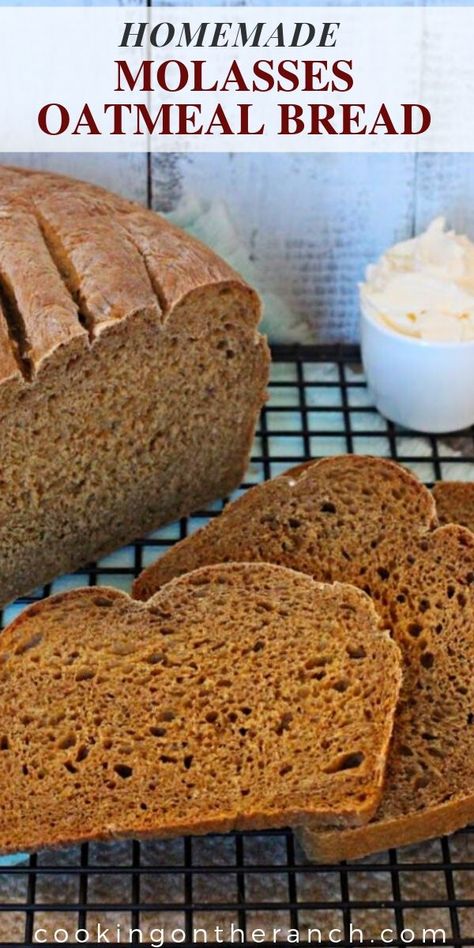 Molasses Oatmeal Bread, Oatmeal Molasses Bread, Oatmeal Crockpot, Best Blt Sandwich, Molasses Oatmeal, Blt Sandwich Recipes, Oatmeal Bread Recipe, Molasses Bread, The Best Oatmeal