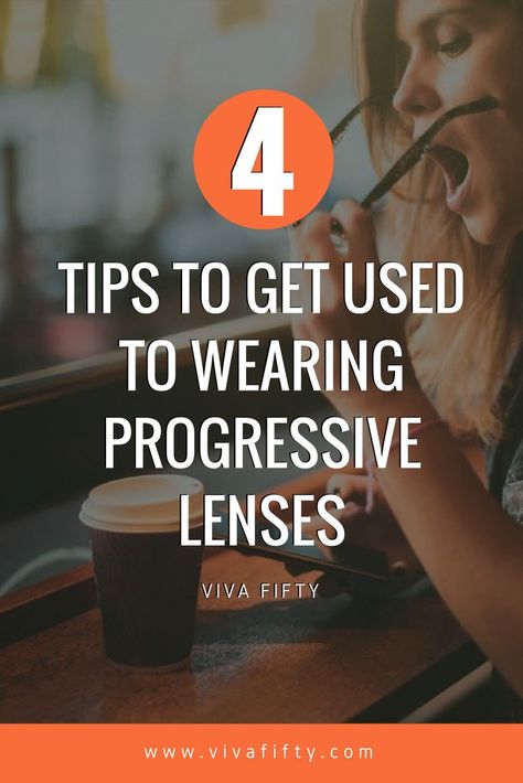 Progressive lenses are great to avoid the typical bifocal lens glasses. There are lots of progressive lens styles and fashions to choose from, but the problem is getting used to the progressive lens. Here are 4 tips to get used to wearing progressive lenses. #glasses #over50 #lifehacks #midlife Eye Medicine, Simplified Living, Eye Sight Improvement, Bifocal Glasses, Progressive Lenses, Bifocal Reading Glasses, Fashion Eye Glasses, Bifocal Lenses, Fashion Eyeglasses