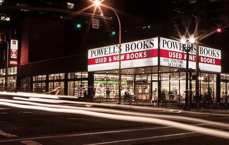 Largest Oregon Discount Bookstore To Shop At: Powell's Powell Bookstore, Powells Bookstore, Used Book Store, Powells Books, Book City, Portland Travel, Downtown Portland, Day Book, Toddler Books