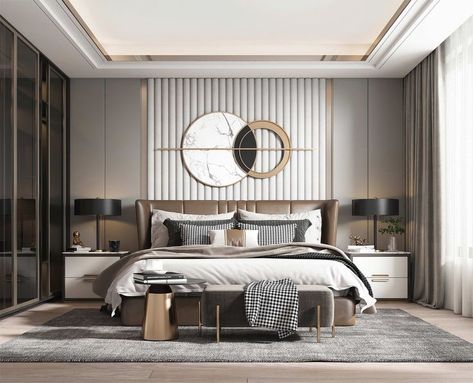 Bedroom 70 3d Model Buy Download 3dbrute 62B Italian Modern Interior Design, Bed Back Wall, Latest Living Room Designs, Bedroom Interior Design Luxury, Serene Bedroom, Texture Abstract, Bed Back, Design Room, Bedroom Bed Design