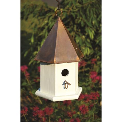 Bird House Plans Free, Wren House, Copper Roof, Fairytale Cottage, Brown Copper, House Yard, Outdoor Paint, Humming Bird Feeders, Song Bird