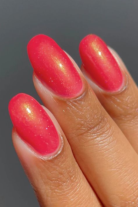 Pink Nail Polish - Cirque Colors Vegan Pink Nail Polish Neon Coral Nails, Coral Nail, Coral Nail Polish, Multicolored Nails, Twisted Tea, Shimmer Nail Polish, Cirque Colors, Coral Nails, Nail Shimmer