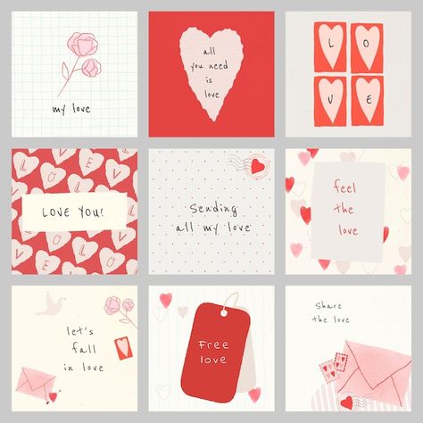 Valentines Social Media, Puzzle Purse, Valentines Tags, Couple Cards, Valentine Card Template, Valentines Day Post, Valentines Illustration, Valentine Banner, Canvas Learning