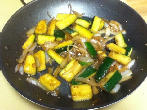 Japanese Zucchini And Onions, Japanese Zucchini, Hibachi Vegetables Recipe, Zucchini And Onions, Hibachi Vegetables, Japanese Fried Rice, Sweet Carrots, Clafoutis Recipes, Japanese Steak