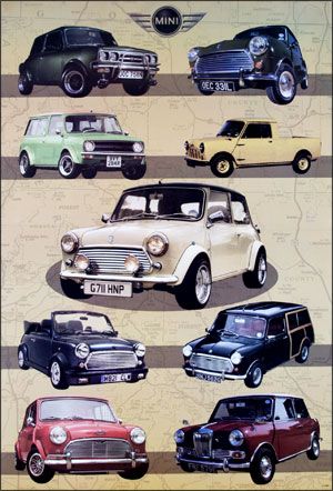 Classic Mini Cooper Poster #Mini #Minicooper Mini Cooper Poster, Classic Mini Cooper, Cooper Car, Austin Seven, Mini Truck, Transportation Poster, Mini Copper, Mini Coopers, Austin Mini