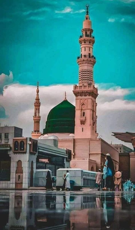 Medina Wallpaper, Madina Sharif Beautiful Pic, Khwaja Ji Pic, Mecca Images, Khwaja Ji, Madina Sharif, Medina Mosque, Islamic Wallpaper Hd, Islamic Wallpaper Iphone