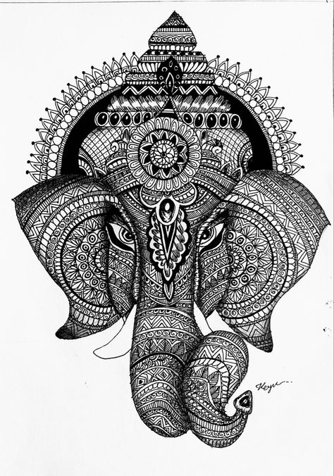 #mandala #art #artwork #drawing Hindu God Mandala Art, Ganesh Ji Mandala Art, Ganesha Drawing Mandala, Zantangle Art Artwork, Ganesha Mandala Art, Zantangle Art, Draw Mandala, God Drawing, Ganesha Drawing