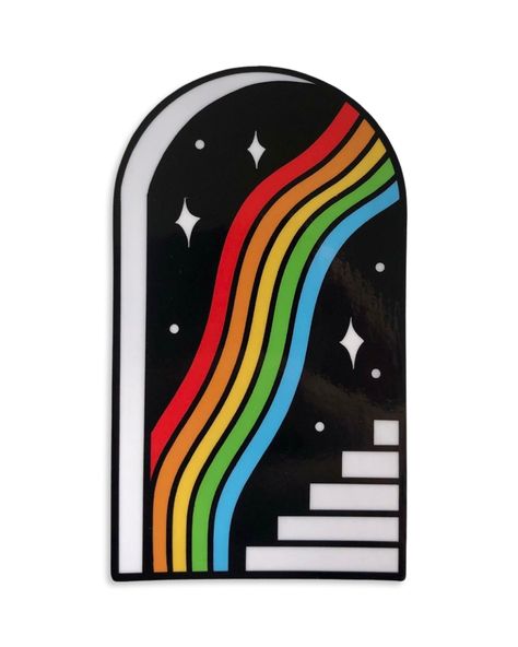 Add a touch of magic to your child's room with this . Perfect for inspiring imagination and creativity, this decal is sure to be a hit with kids of all ages. #rainbow #portal #walldecal #kidsroom #nursery . #Design #Vinyl_Stickers #Air_Dry #Portal Personalized Stickers, Nursery Design, Vinyl Stickers, Custom Stickers, Portal, Dishwasher Safe, Rainbow, Vinyl, Design