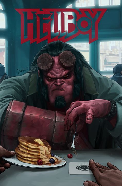 ArtStation - The tutorial video was posted on Twitter., JeeHyung lee Hellboy Wallpaper, Hellboy Comic, Kon Bleach, Hellboy Movie, Hellboy Art, Mike Mignola, Univers Dc, Pahlawan Marvel, Arte Cyberpunk