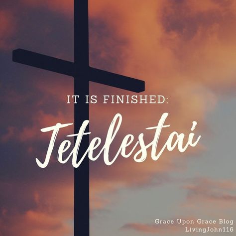 Check out this really great blog blog post from Grace Upon Grace. https://jlbarnett1.wixsite.com/livingjohn116/home/it-is-finished-tetelestai  Its about a powerful word Jesus used on the day he died to let us all know He paid our debt in full! It Is Finished Jesus, Finished Quotes, Good Friday Quotes, Bible Photos, Grace Upon Grace, Easter Week, Bible Journal Notes, Bible Stories For Kids, Great Inspirational Quotes