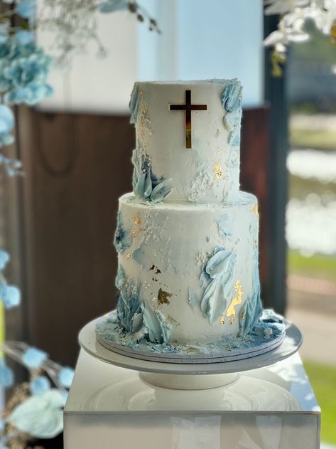 First Communion Boy Decorations, Baptism Boy Cake, First Communion Cakes For Boys, Communion Cakes For Boys, Boys First Communion Cakes, Boy Baptism Cake, Christian Cakes, Boy Communion Cake, Baptism Cake Boy