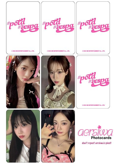 #aespa #photocard #template #kpop Aespa Photocards Template, Kpop Foto Cards, Photocard Layout, Aespa Template, Kpop Photocards Printable, Kpop Photocard Template, Aespa Photocards, Photocards Template, Pc Template