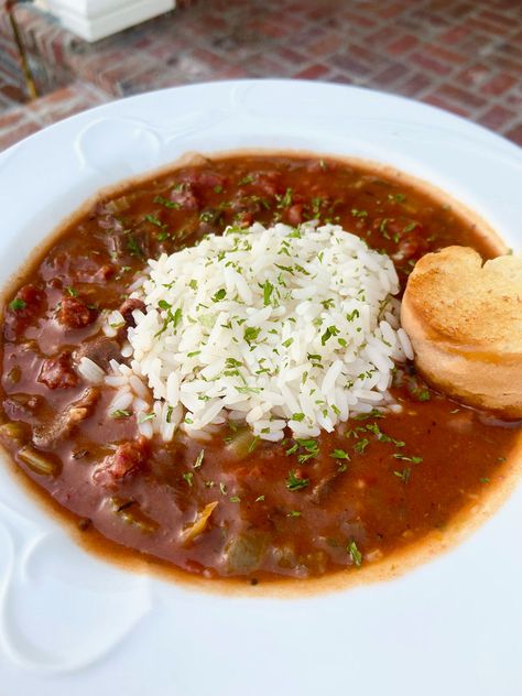 Duck And Andouille Gumbo, Duck Gumbo Recipe, Beef Gumbo Recipe, Duck Gumbo, Duck Stew, Duck Breast Recipe, Goose Recipes, Chicken Gumbo, Duck Soup