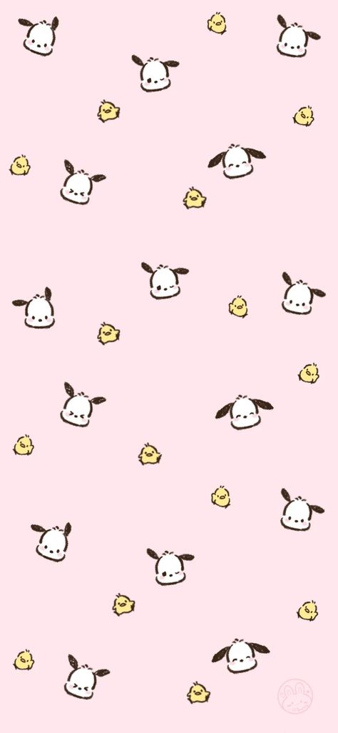 Pochacco Wallpaper, Rilakkuma Wallpaper, Walpaper Hello Kitty, Bunny Wallpaper, Sailor Moon Wallpaper, Cute Desktop Wallpaper, Hello Kitty Backgrounds, Iphone Wallpaper Pattern, Sanrio Wallpaper