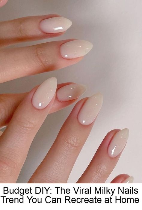 How to affordably recreate the viral Milky Nails mani at home with this easy-to-follow Nail DIY nail tutorial Diy Nails Tutorial, Sophisticated Manicure, Birthday Nail Designs, 2023 Nail, Milky Nails, Nude Nail Polish, Nude Nail Designs, Geometric Nail, Classic Nails