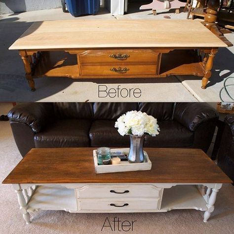 Painted Furniture Painted Coffee Table Ideas, Coffee Table Dog Bed, Coffee Table Redo, Painted Coffee Table, Table Redo, Coffee Table Ideas, Coffee Table Makeover, Furniture Rehab, Table Makeover