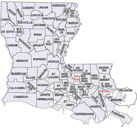 7. Louisiana is only one of two states that doesn’t use counties to divide the state. Map Of Louisiana, Born On The Bayou, Louisiana Culture, Cajun French, Southern Louisiana, Louisiana Creole, Louisiana History, Lake Pontchartrain, Louisiana Map