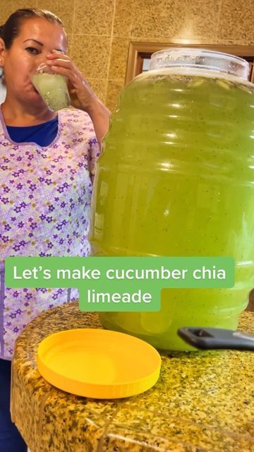 Cucumber Chia Water, Cucumber And Chia Water, Cucumber Lemon Agua Fresca, Cucumber Lemon Chia Seed Water, Cucumber Chia Agua Fresca, Mexican Cucumber Water, Lime Agua Fresca Recipe, Blueberry Agua Fresca, Agua Fresca Lime