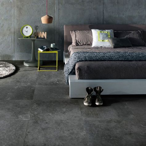 Panaria Ceramica's Mirum is a tone in the Petra Solis Collection. This collection is ideal for tiling your Living Rooms, Bedrooms etc. This tile comes in 3 tones. Click here to view more. #Panariaceramica #Panariaceramicatiles #Panariaceramicapetrasolis #Tiles #Flooringideas #Tiling #Interiordesign #Homeimprovement Room Tiles Floor Bedroom, Modern Living Room Tile Floor Ideas, Concrete Floors Living Room, Room Tiles Floor, Grey Kitchen Floor, Tile Floor Living Room, Room Tiles, Home Design Living Room, Bathroom Tiles