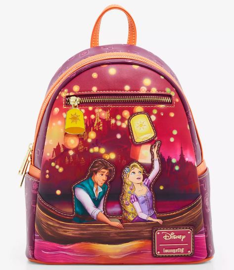 12 Loungefly Bags You’ll LOVE If You Always Stay at Disney’s Art of Animation Hotel Disney Loungefly Backpack Tangled, Tangled Loungefly Backpack, Rapunzel Loungefly Backpack, Loungefly Disney Backpack Collection, Tangled Backpack, Rapunzel Loungefly, Tangled Loungefly, Rapunzel Jewelry, Lounge Fly Backpack