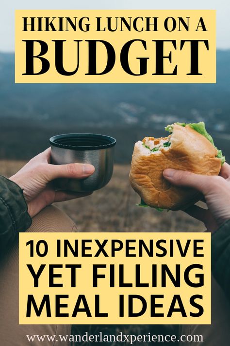 Save money while still eating well with these budget-friendly hiking lunch ideas. Discover affordable yet satisfying options like peanut butter wraps, tuna salad packets and homemade trail mix. Trail Lunch Ideas, Hiking Meal Ideas, Easy Backpacking Meals, Hiking Sandwiches, Roadtrip Lunch Ideas, Hiking Snacks Ideas, Hiking Snacks Backpacking Food, Hiking Food Ideas, Backpacking Breakfast