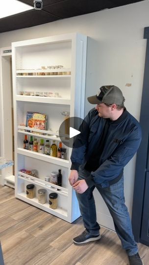 32K views · 8.1K reactions | SMOOTH 😎 #kitchen #pantryorganization #kitchenhacks #home #organization | Murphy Door | murphydoor · Original audio Murphy Door Ideas, Murphy Door, Kitchen Colours, Secret Room, Secret Storage, Building Furniture, Clutter Organization, Secret Rooms, Small Projects