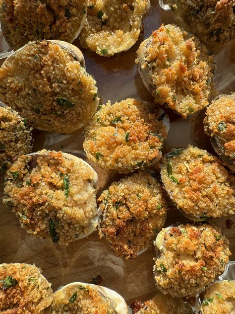 Stuffed Clams - Frannie Loves Food Frannie Loves Food, Fish Monger, Clam Recipes, Grated Cheese, Fresh Parsley, Main Course, Fish Recipes, Seafood Recipes, Italian Recipes