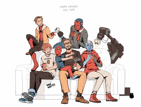 Stark Family, Superfamily Avengers, Meme Comics, Marvel Drawings, Marvel Fan Art, Dc Memes, Avengers Memes, Marvel Jokes, Avengers Funny