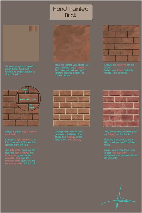 Texture Tutorial, Concept Art Tutorial, Digital Painting Techniques, Procreate Ipad Art, Pixel Art Tutorial, Texture Drawing, Hand Painted Textures, Manga Drawing Tutorials, Background Drawing