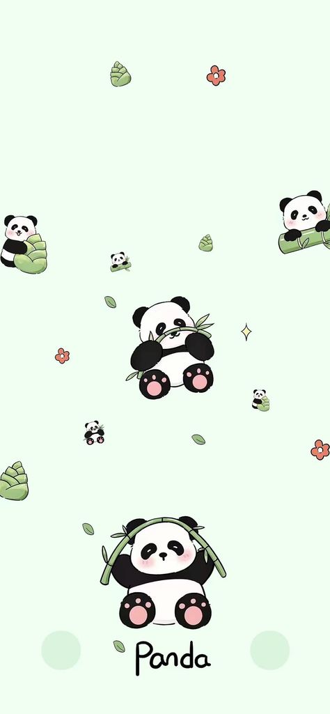 Panda Wallpaper Iphone, Panda Background, Cute Panda Drawing, Iphone Dynamic Wallpaper, Cute Mobile Wallpapers, Cute Panda Wallpaper, Cute Galaxy Wallpaper, Anime Backgrounds Wallpapers, Hello Kitty Iphone Wallpaper