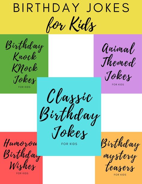 This collection of birthday jokes for kids is the perfect way to add a sprinkle of fun to any birthday party or celebration. Whether you're a parent planning a party, a teacher looking for classroom fun, or just in search of a chuckle to brighten your child's day, these kid-friendly birthday jokes are sure to be a hit 🎉🎈😄 #KidsBirthdayJokes #BirthdayFun #LaughOutLoudKids Birthday Jokes For Kids, Funny Birthday Card Messages, Best Kid Jokes, Jokes For Kids Hilarious, Funny Birthday Jokes, Funny Birthday Message, Thanksgiving Jokes, Pranks For Kids, Funny Wishes