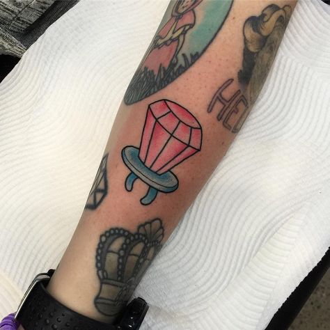 Ring Pop Tattoo, Pop Tattoo, Candy Tattoo, Ring Pop, Ring Tattoos, Traditional Tattoos, Girly Tattoos, Drawing Inspo, Feminine Tattoos