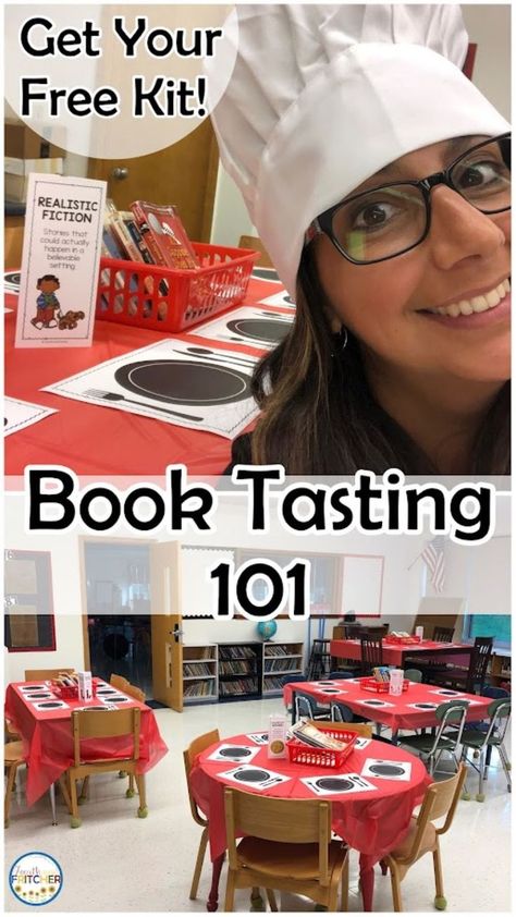 Book Tasting, Elementary Books, Middle School Libraries, Family Literacy, Student Choice, Classroom Transformation, Elementary Library, Library Activities, 4th Grade Reading