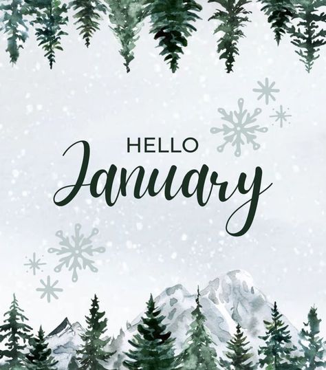 Hello January Aesthetic, Hello January Wallpaper, Hello January Quotes, Month Wallpaper, January Wallpaper, Hello January, Ios Themes, Season Quotes, Iphone Theme