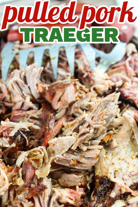 Treager Smoker Recipes Pulled Pork, Pulled Pork Smoker Recipes Traeger, Pulled Pork On Traeger Smoker, Smoked Pulled Pork Recipe Traeger, Pellet Grill Pulled Pork Recipe, Pellet Grill Pulled Pork, Traeger Pulled Pork Recipe, Pulled Pork Smoker Recipes, Traeger Pulled Pork