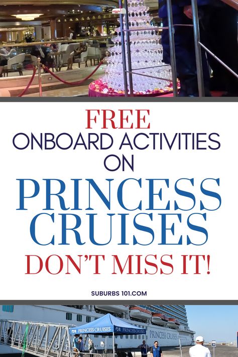 Don't miss these free Princess cruise signature onboard activities- from its iconic champagne tower to outdoor movie nights to afternoon tea, there are experiences that you definitely shouldn't miss. Here are the top cruise activities on Princess Cruise that you should make sure not to miss out on. The best part is these activities are completely free! Read to learn more about Princess cruise tips so you can make the most of your cruise vacation! Princess Cruises Caribbean, Panama Cruise, Cruise Activities, Outdoor Movie Theater, Princess Cruise Lines, Top Cruise, Movies Under The Stars, Princess Cruise Ships, Cruise Planning