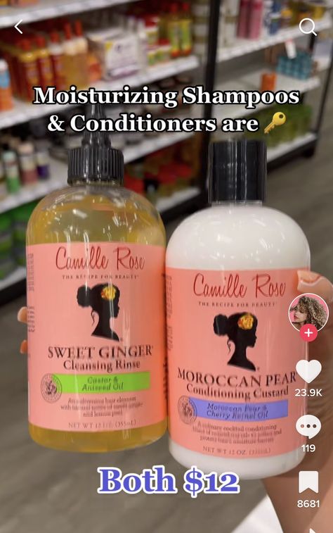 Camille Rose Shampoo And Conditioner, Camille Rose Shampoo, 4c Hair Shampoo And Conditioner, High Porosity Shampoo, Hairstyle Products, Natural Hair Journey Tips, Hair Journey Tips, Curly Hair Growth, Healthy Black Hair