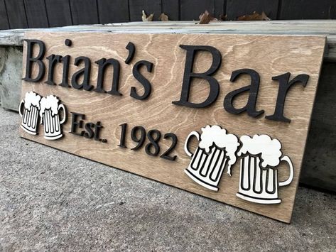 Outdoor Patio Wall, Cabin Man Cave, Patio Wall Art, Home Bar Signs, Custom Bar Signs, Patio Signs, Personalized Bar Signs, Personalized Wood Signs, Backyard Bar